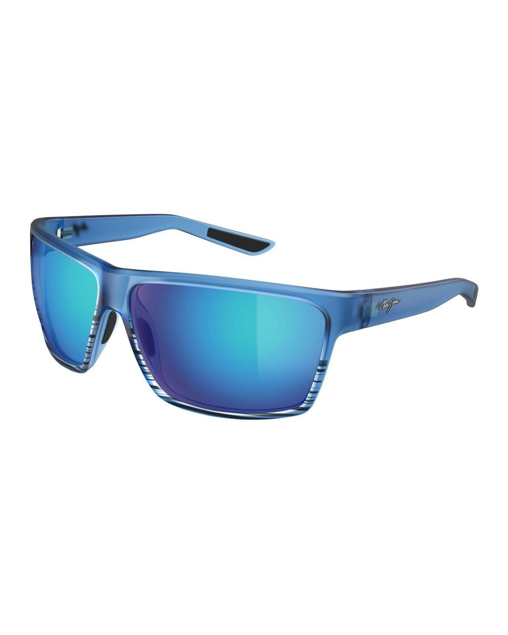 Maui Jim Black Mj0839S 002 Occhiali Da Sole Iniettato Squadrata