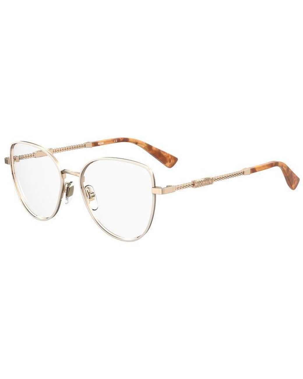 Moschino Black Mos601 Ijs Optical Frames Steel Cat Eye