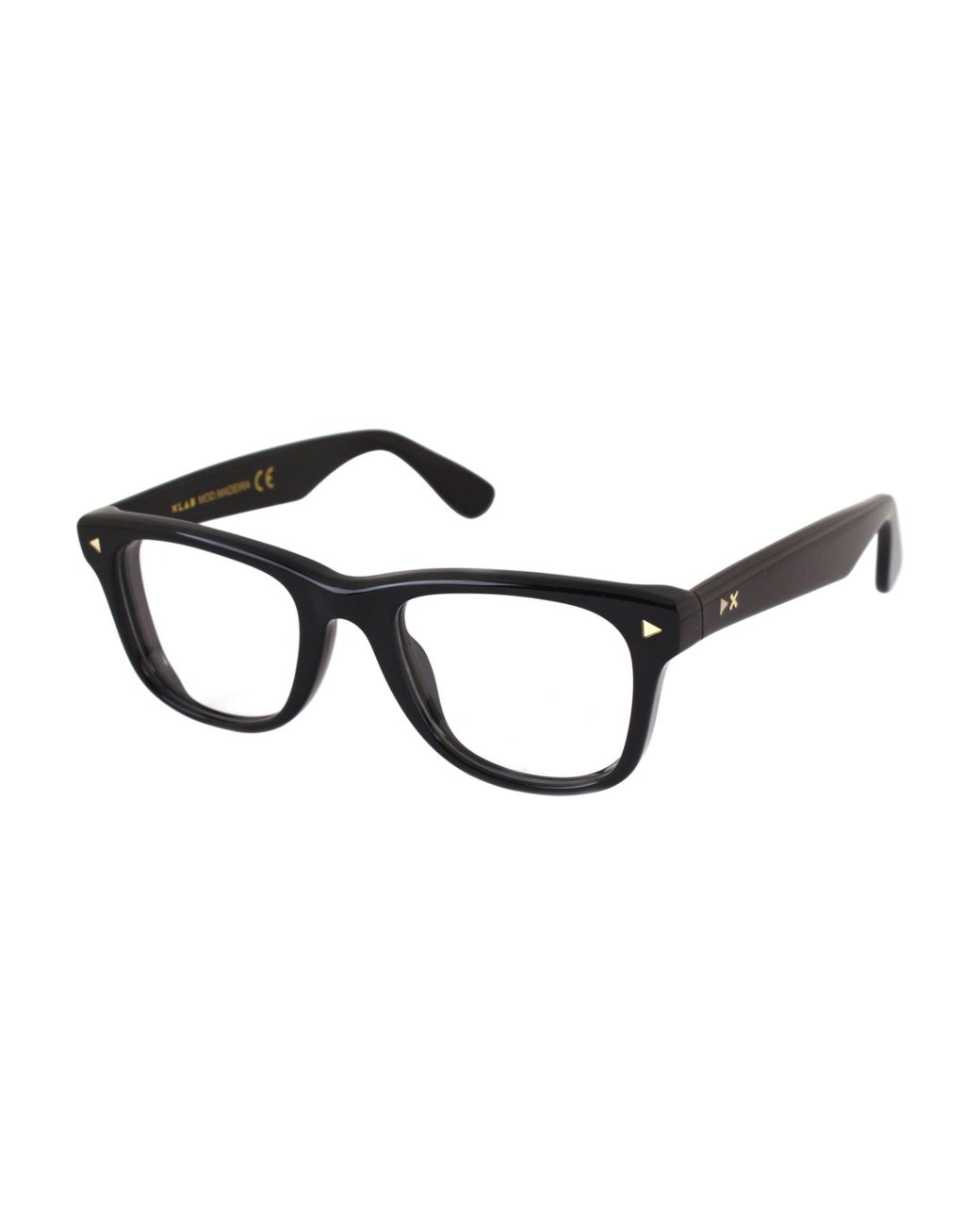 Xlab Black Madeira Optical Frames Acetate Squared Demos