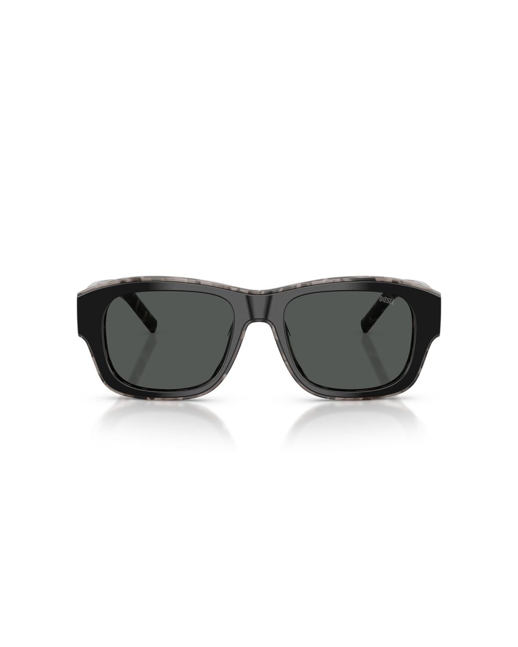 DIESEL Black Dl2020U 206887 Sunglasses Acetate Squared Normal