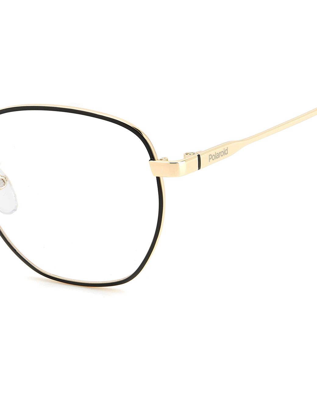 Polaroid Black Pld D509/G I46 Optical Frames Metal Geometric for men