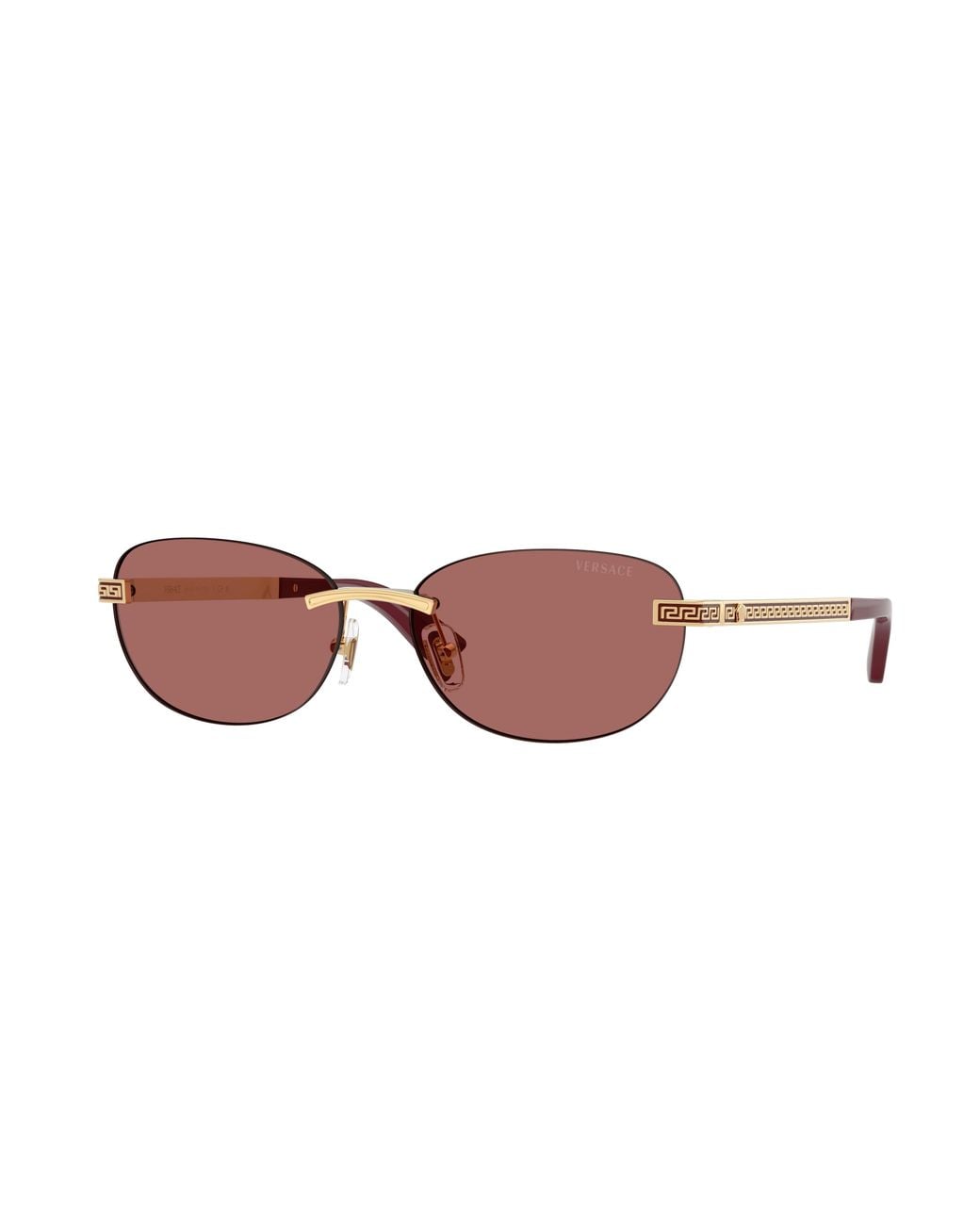 Versace Black Ve2307 152369 Sunglasses Metal Round Normal