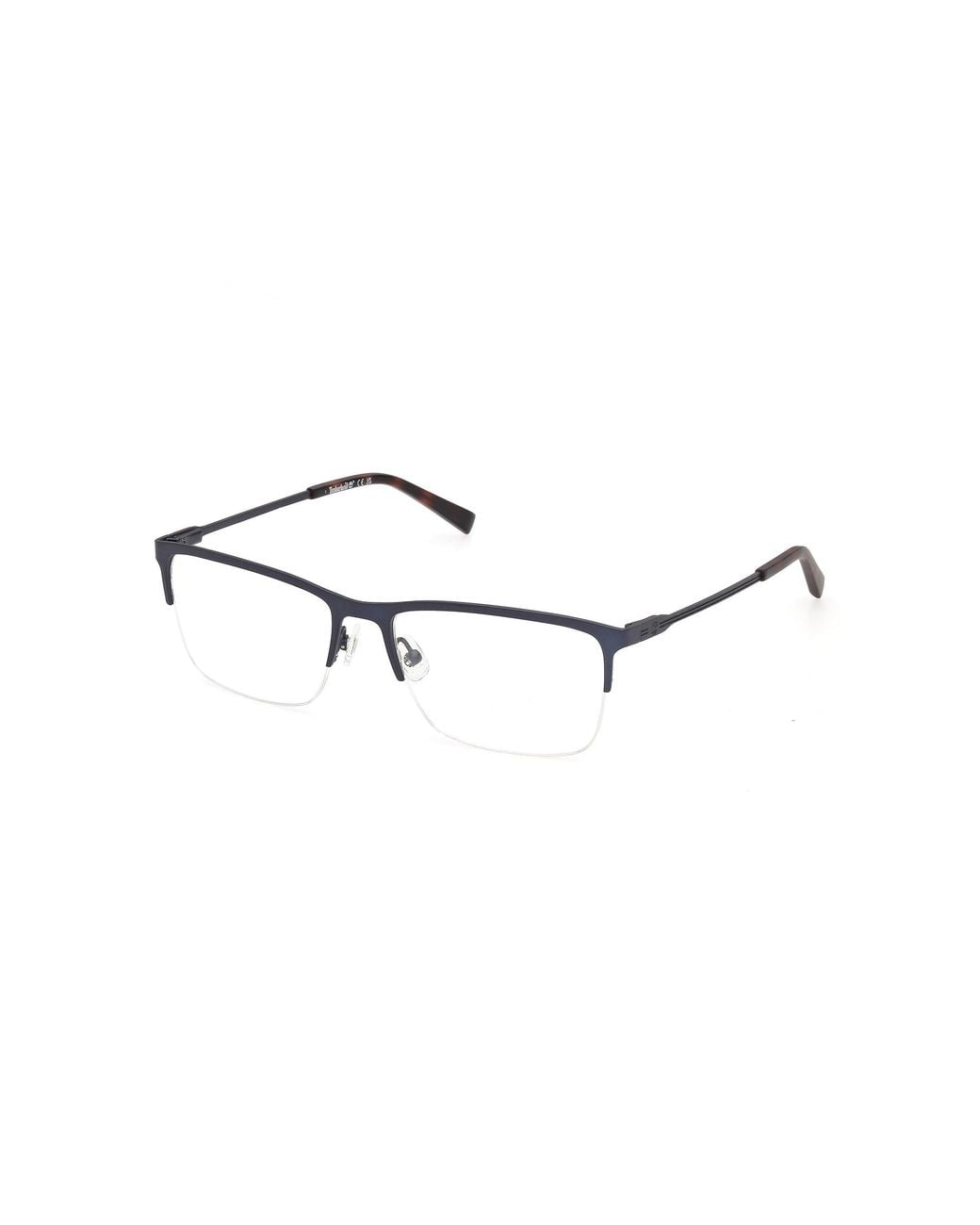 Timberland Black Tb50120 91 Optical Frames Metal Squared Normal for men