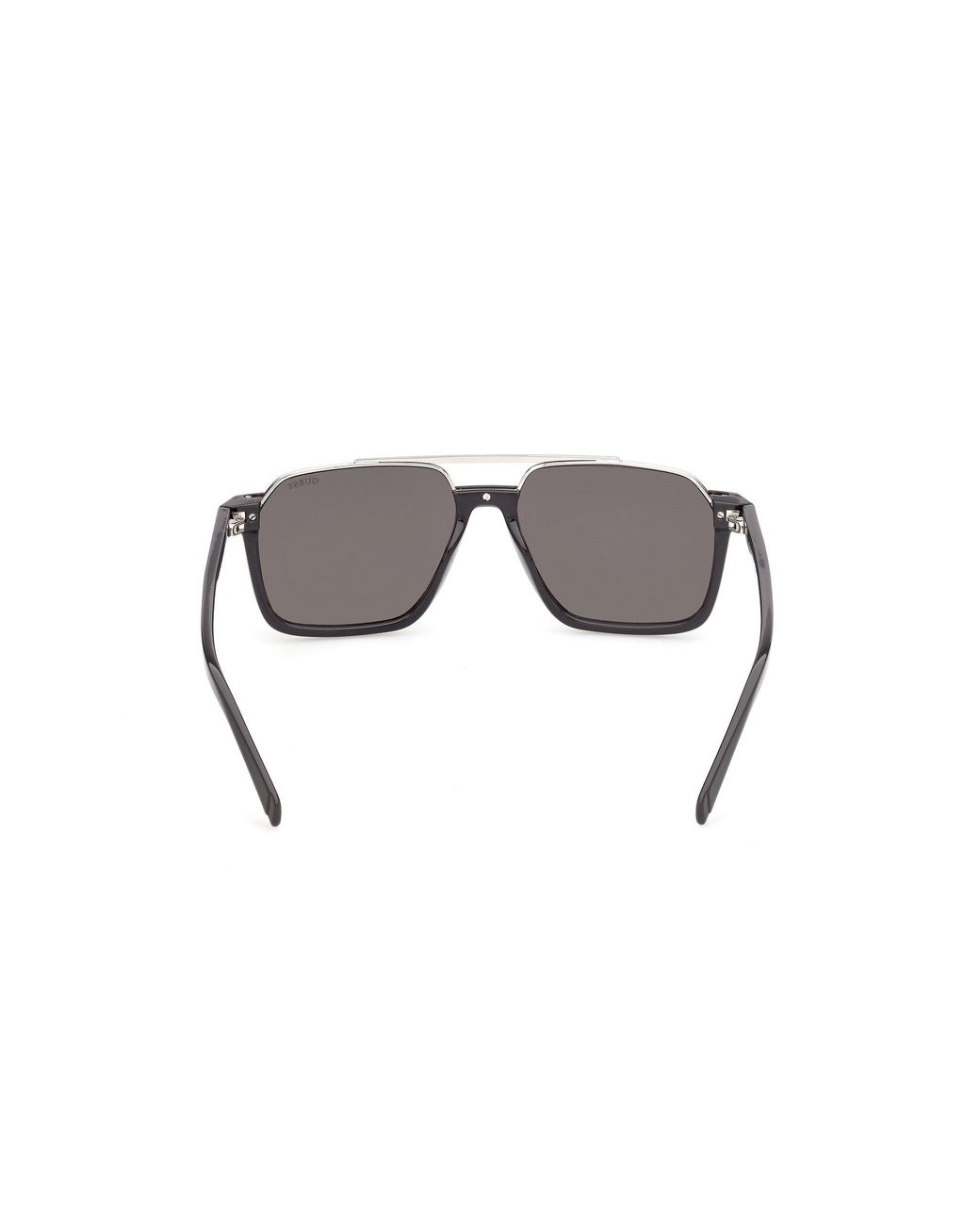 Guess Black Gu00366 20A Sunglasses Injected Smoke Squared Normal for men