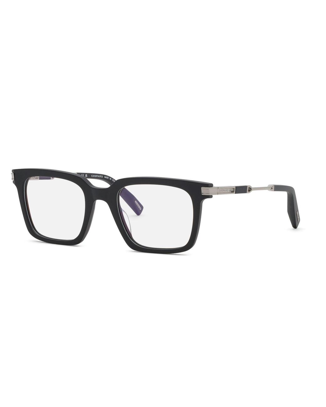 Chopard Black Vch410 703 Optical Frames Acetate Geometric for men