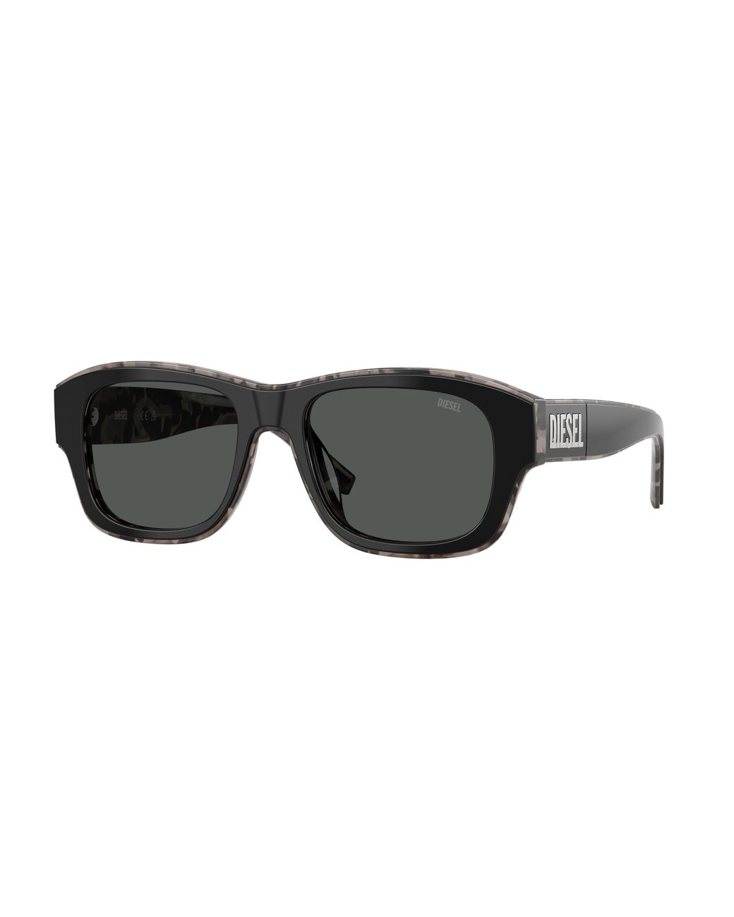 DIESEL Black Dl2020U 206887 Sunglasses Acetate Squared Normal