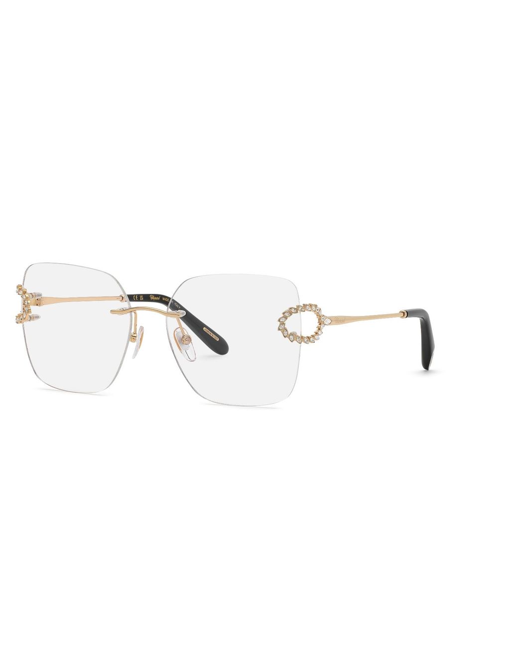 Chopard Black Vchm19S 300 Optical Frames Metal Squared