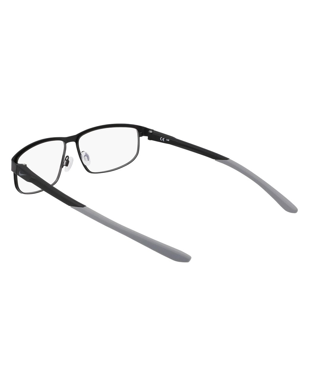 Nike Black 8157 001 Optical Frames Metal Squared Normal for men