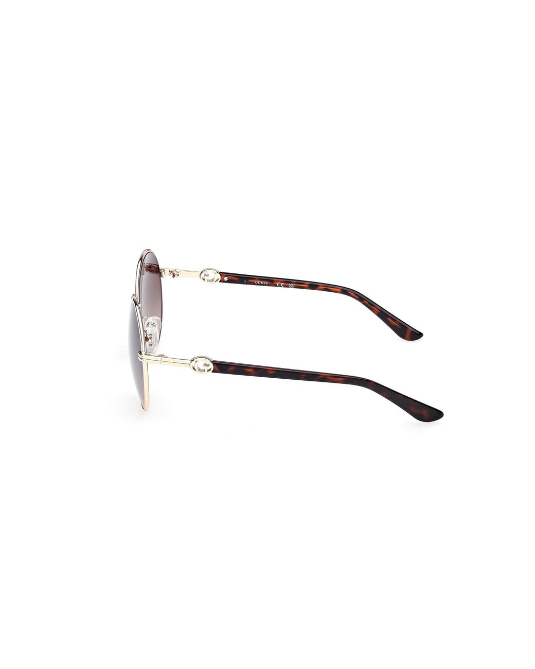 Guess Black Gu00260 32G Sunglasses Metal Round Normal