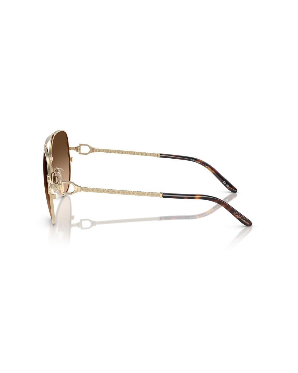 Ralph Lauren Black Rl7087 911674 Sunglasses Metal Pilot Normal Shaded