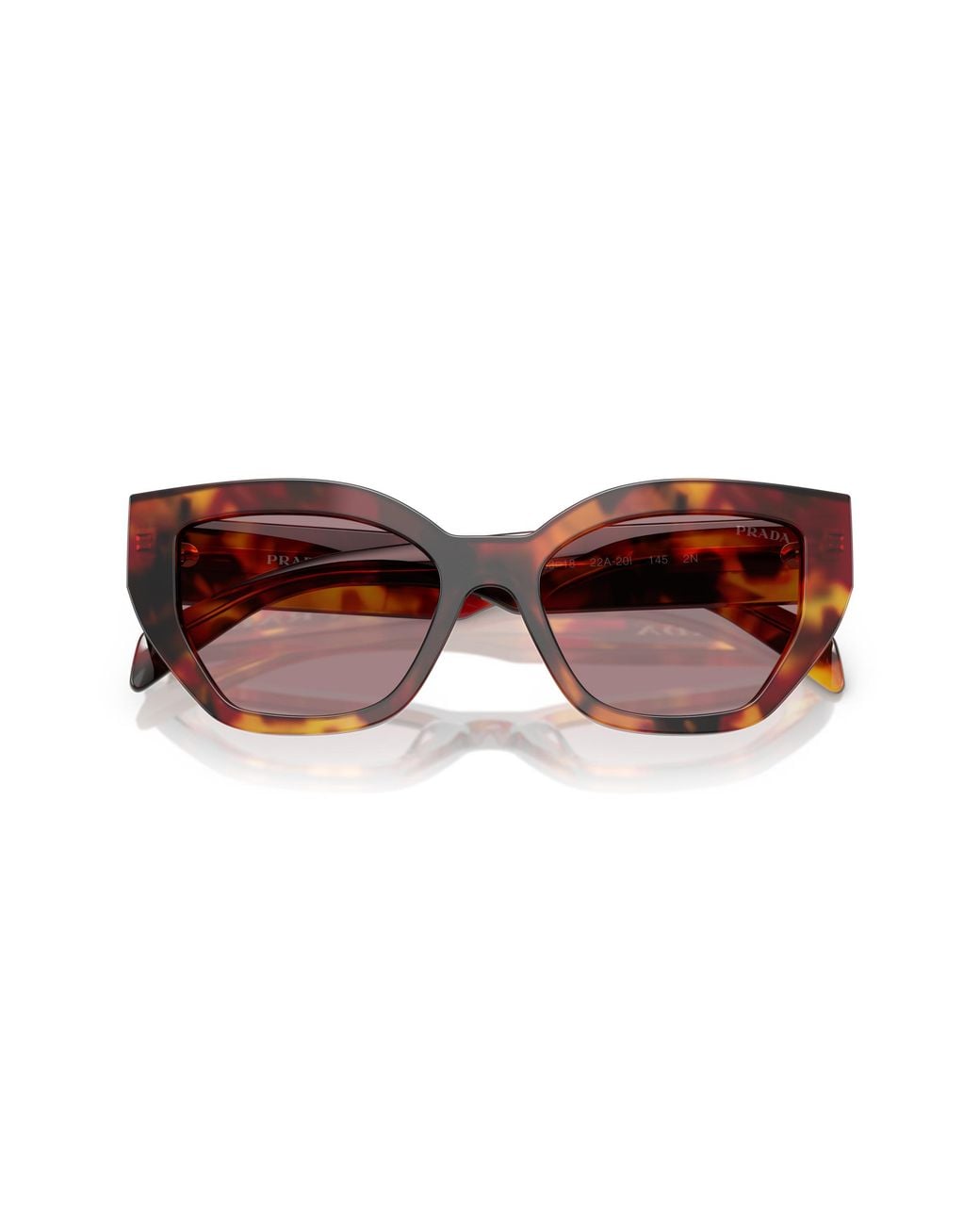 Prada Black Pr A09S 22A20I Sunglasses Acetate Butterfly Normal