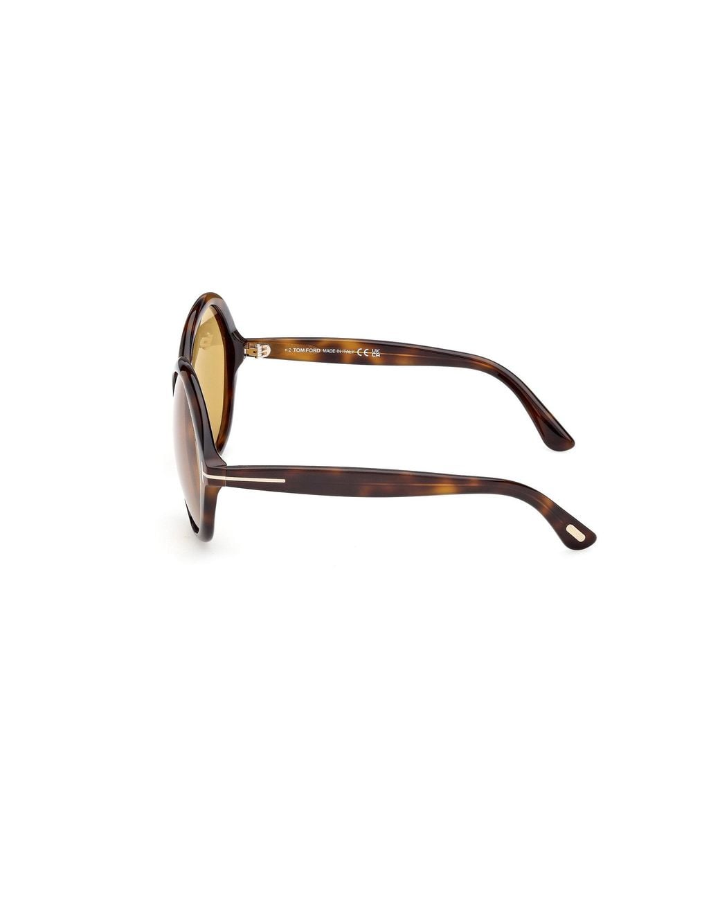 Tom Ford Black Ft1282 Annabelle-02 52E Sunglasses Acetate Round Normal