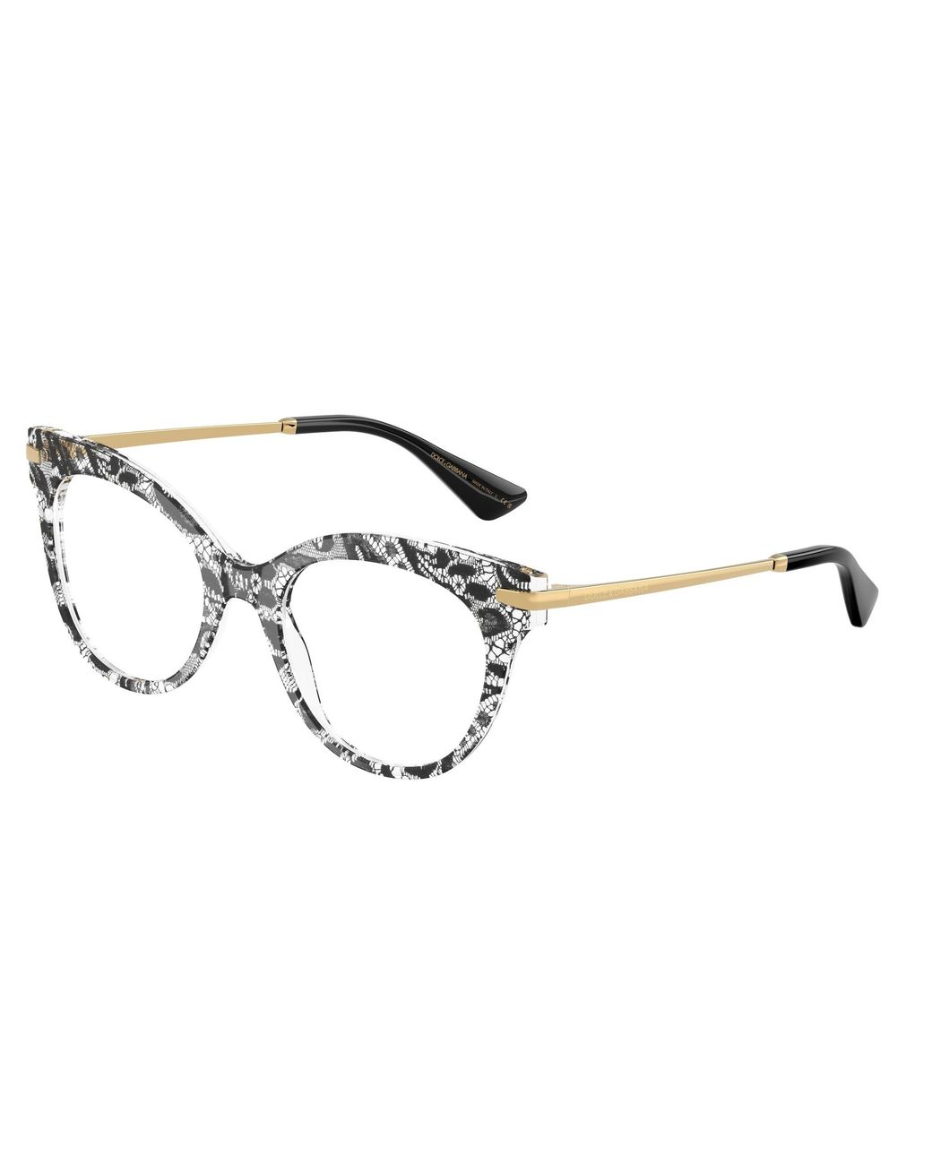 Dolce & Gabbana Black Dg3392 3287 Optical Frames Acetate Transparent Butterfly Normal