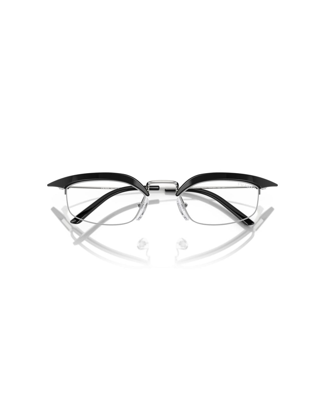 Prada Black Pr B50S Tzm08N Sunglasses Metal Transparent Squared Normal