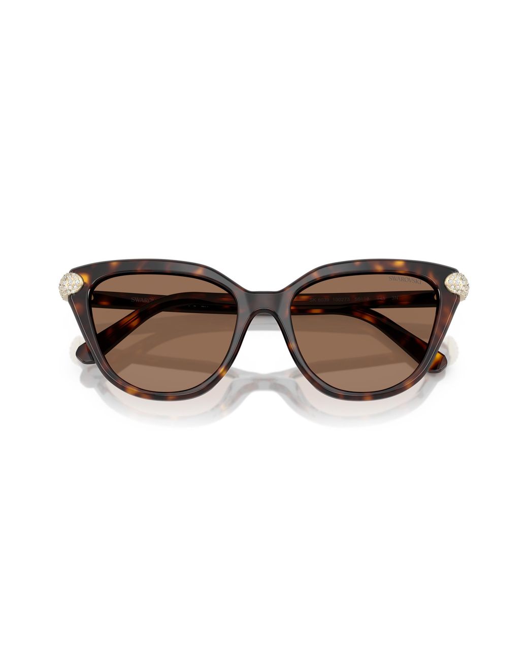 Swarovski Black Sk6039 100273 Sunglasses Acetate Cat Eye Normal
