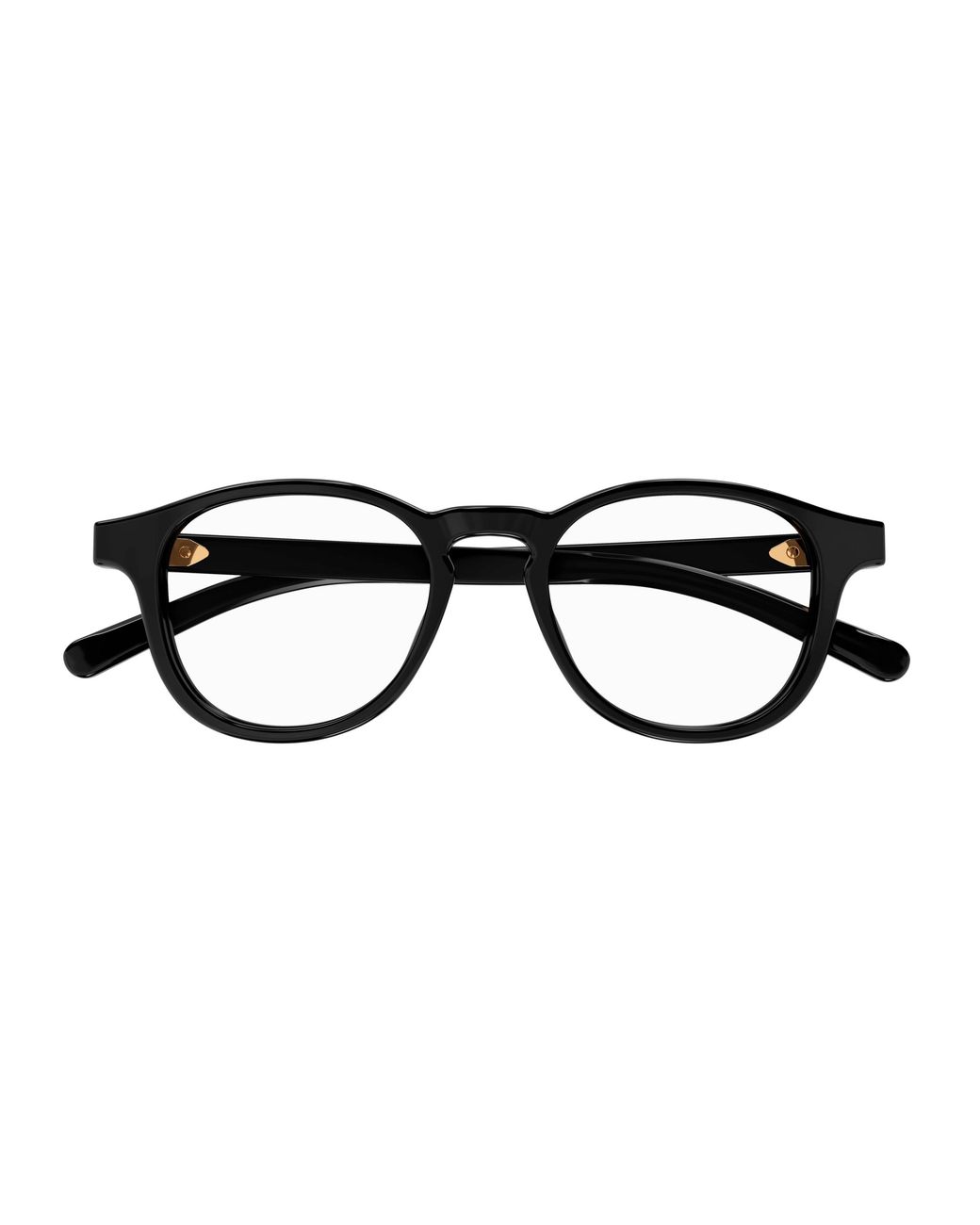 Gucci Black Gg1510O 001 Optical Frames Acetate Transparent Round for men