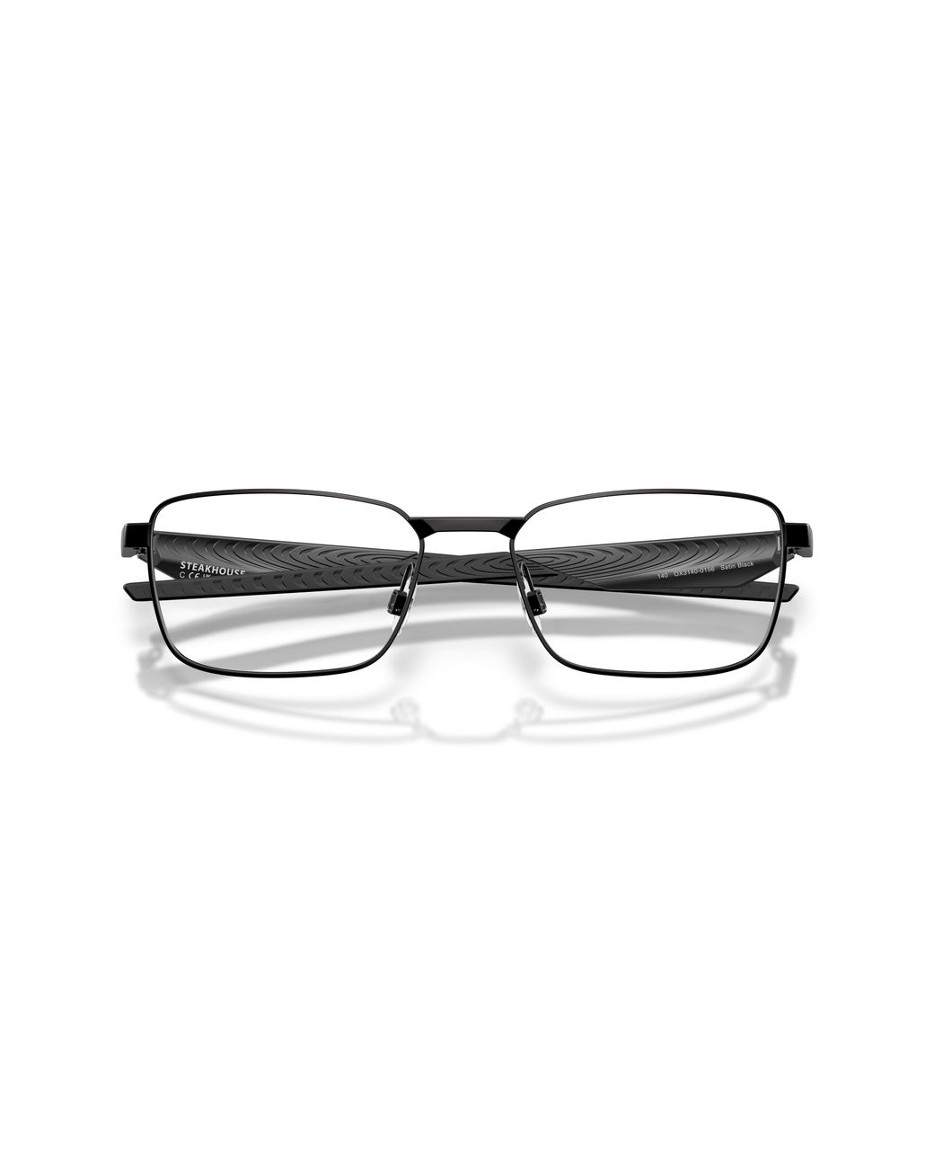 Oakley Black Ox3140 Steakhouse 314001 Optical Frames Metal Transparent Squared Normal