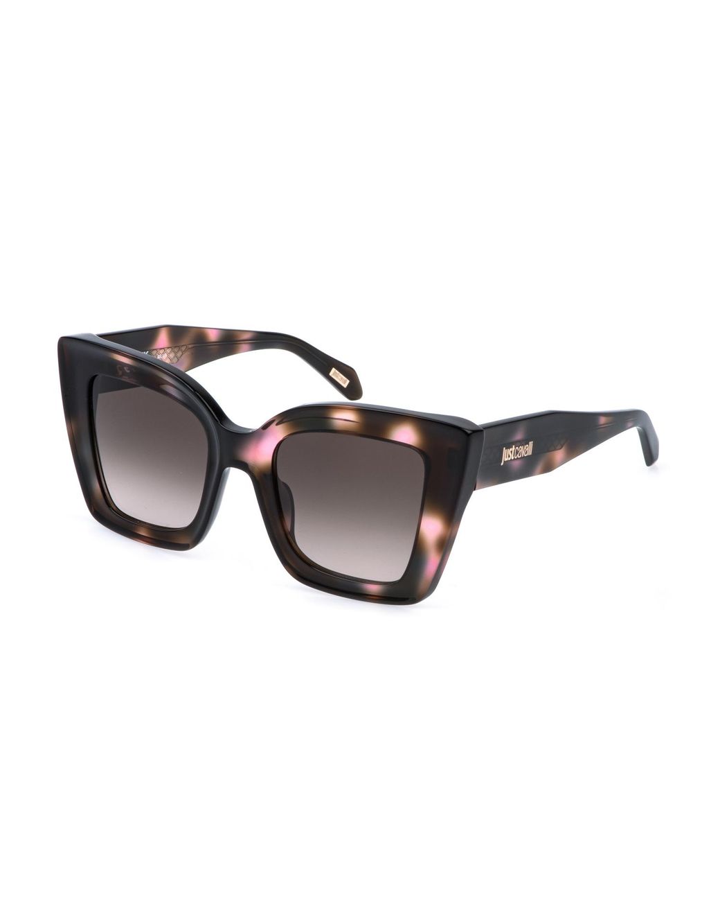 Just Cavalli Black Sjc142 01Gq Sunglasses Acetate Squared Normal Nuanced