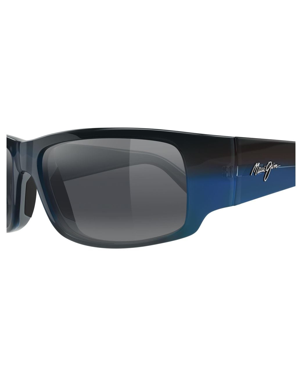 Maui Jim Black Mj0266S 003 Occhiali Da Sole Iniettato Grigio Squadrata