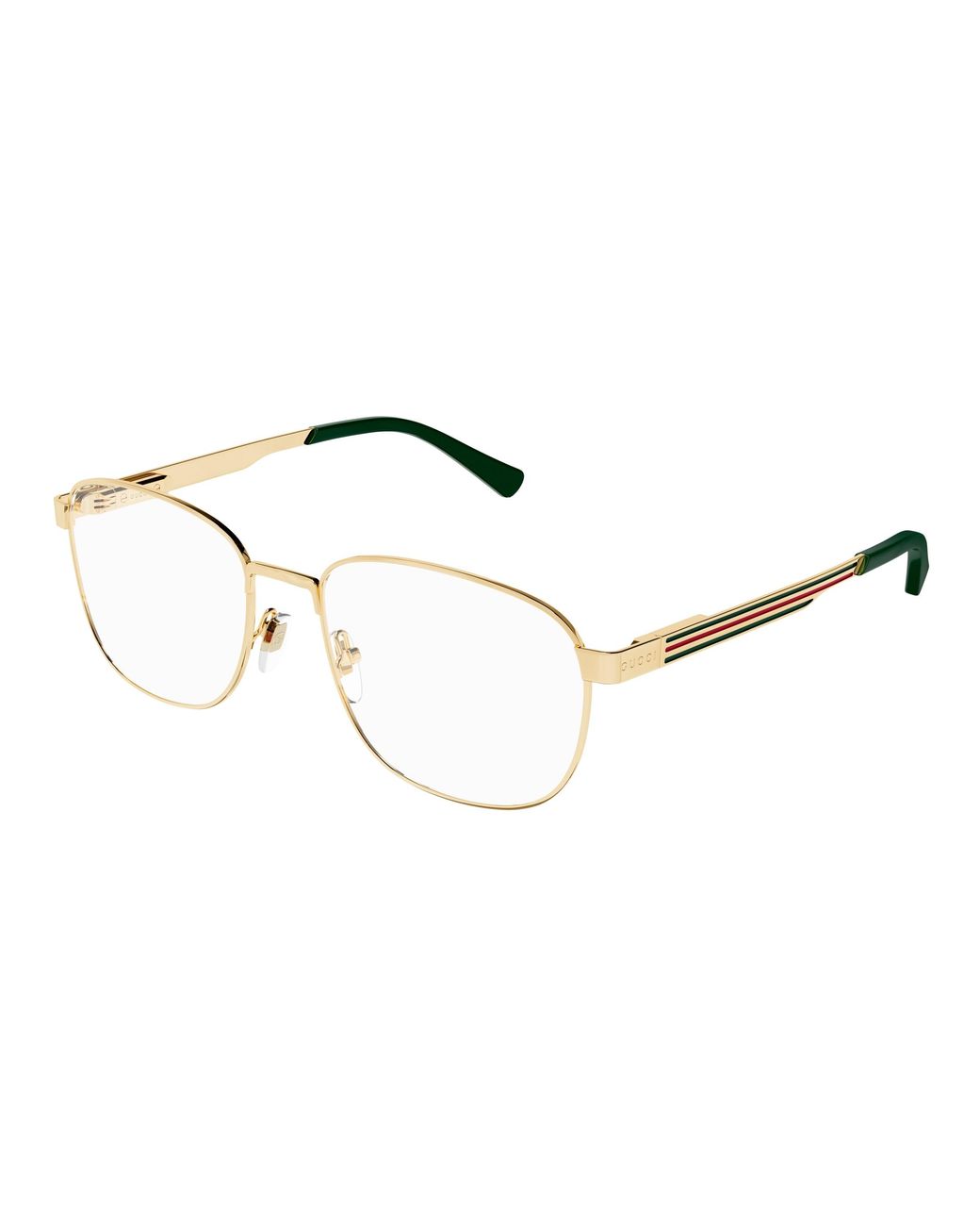 Gucci Black Gg1225O 002 Optical Frames Metal Squared for men