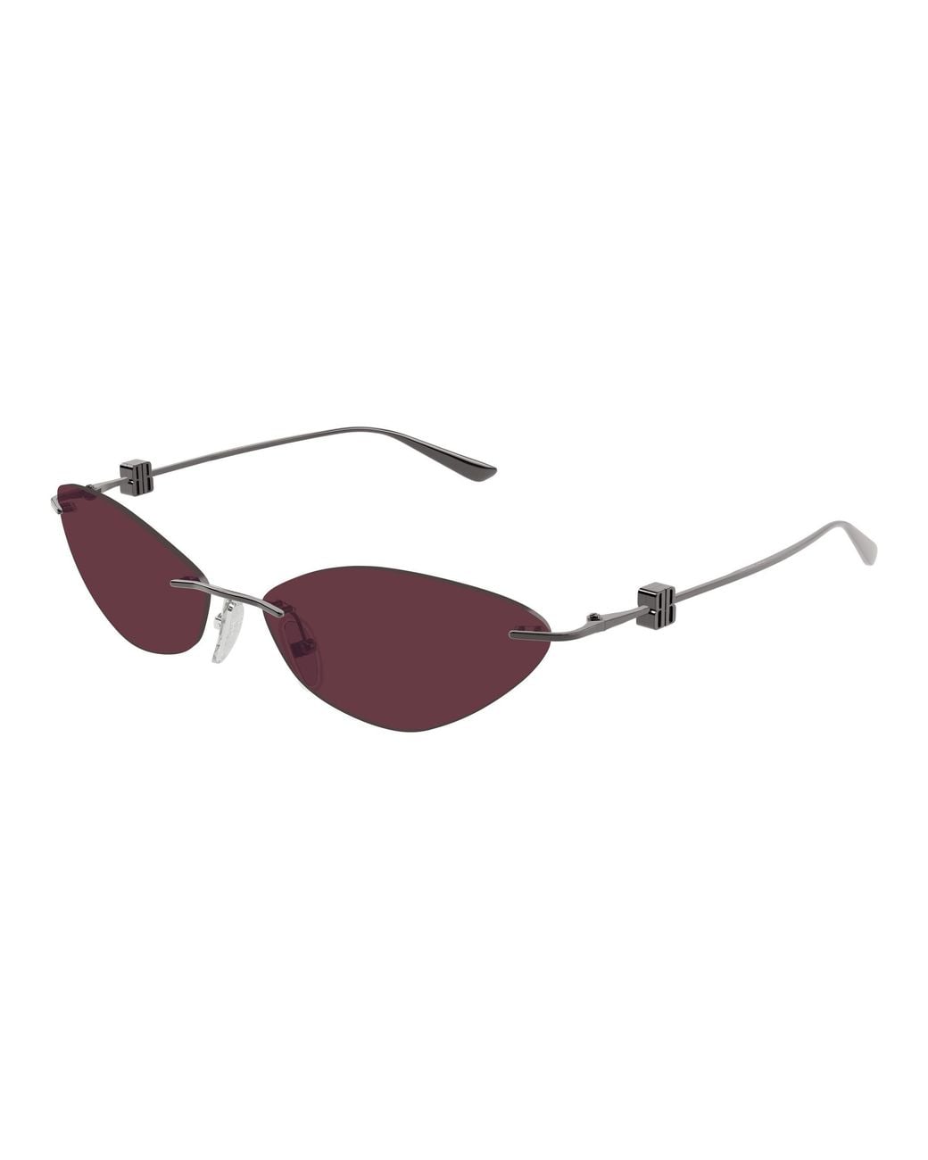 Balenciaga Black Bb0536S 004 Sunglasses Metal Geometric