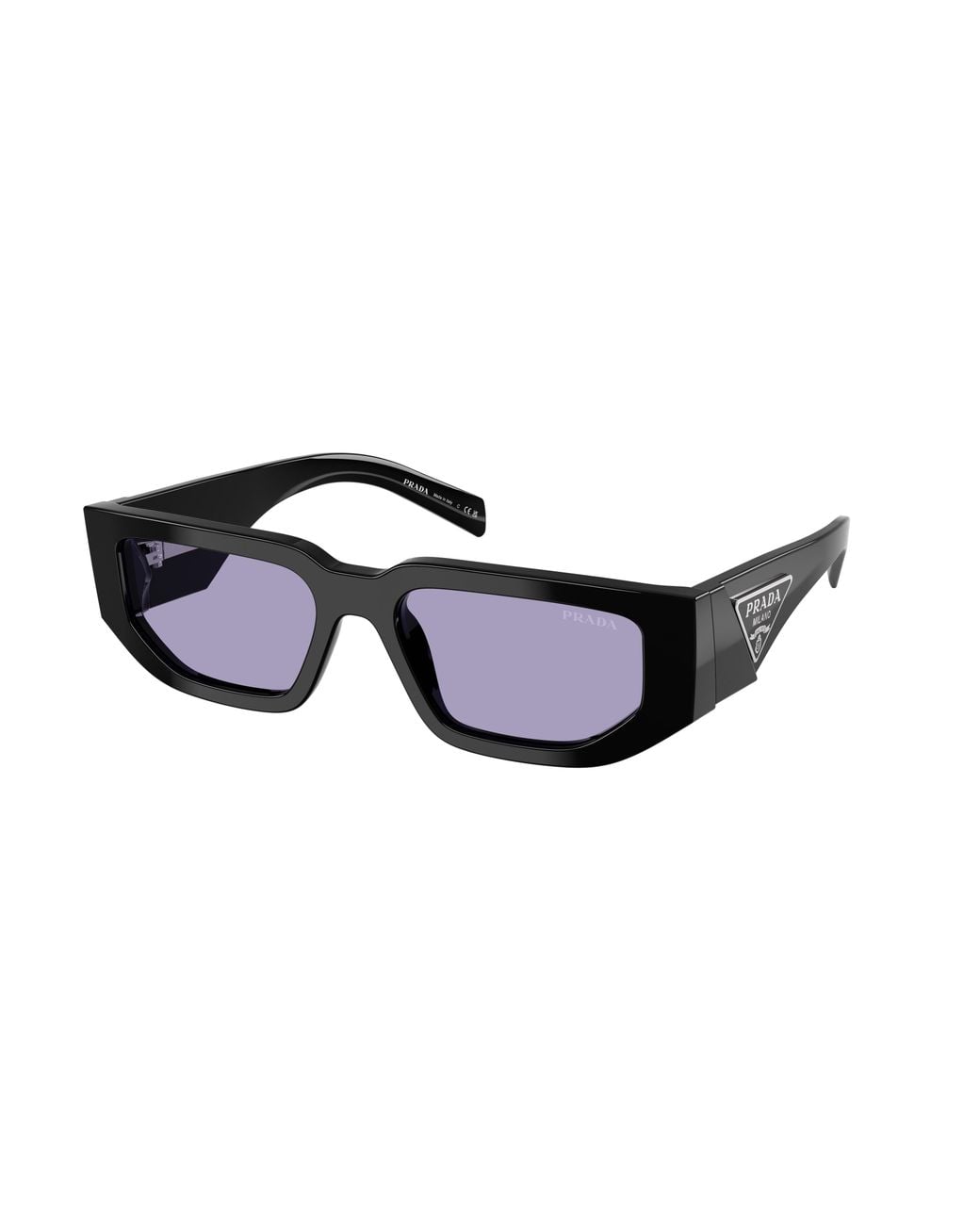 Prada Black Pr 09Zs 16K01O Sunglasses Acetate Squared Normal for men