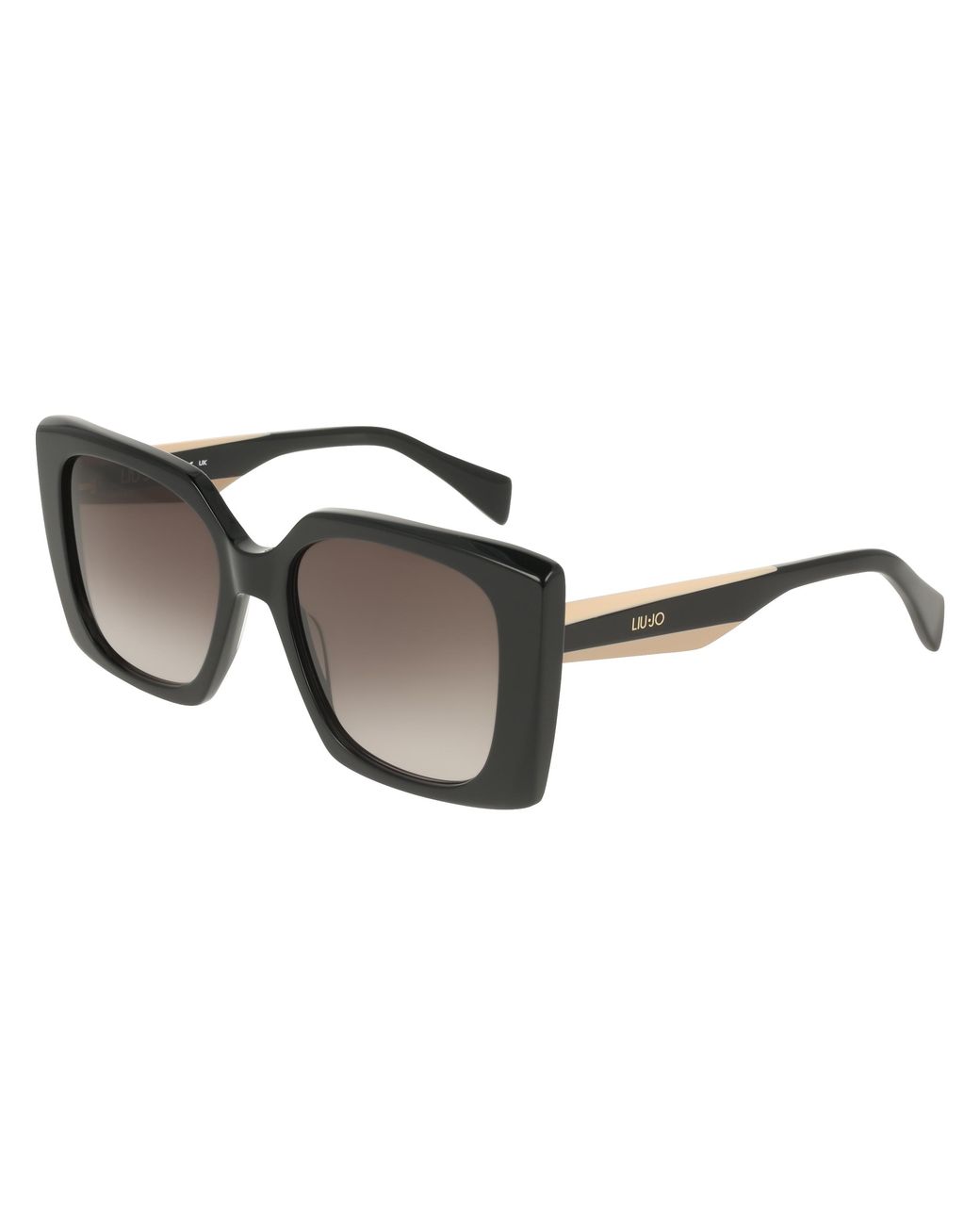 Liu Jo Black Lj819S 001 Sunglasses Acetate Squared Normal Shaded