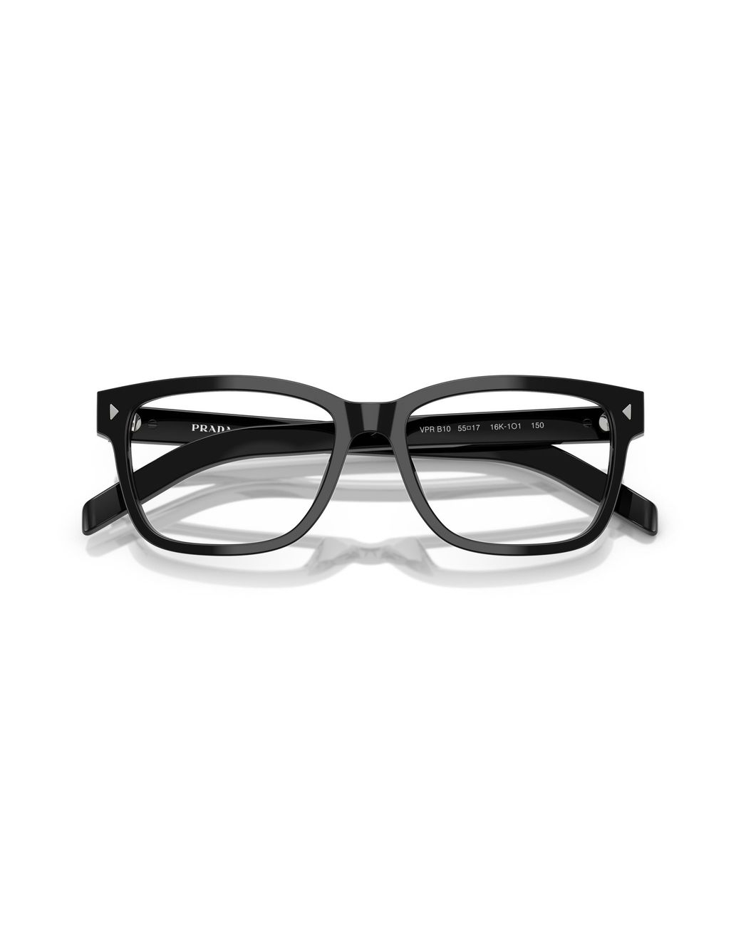 Prada Black Pr B10V 17N1O1 Optical Frames Acetate Squared Normal for men
