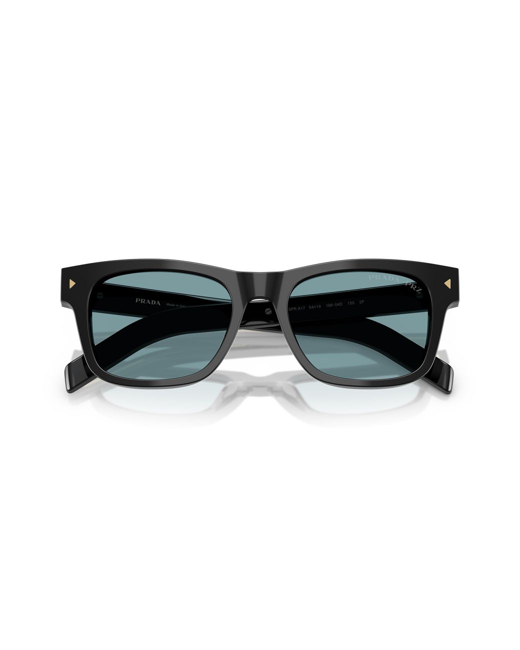 Prada Black Pr A17S 16K04D Sunglasses Acetate Squared Polarized for men