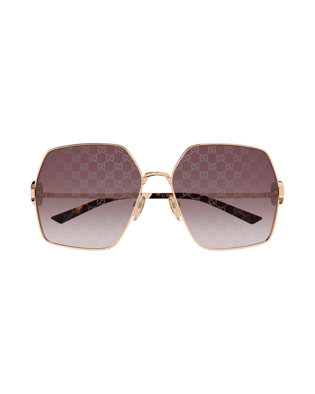 Gucci Black Gg2163S 004 Sunglasses Metal Squared