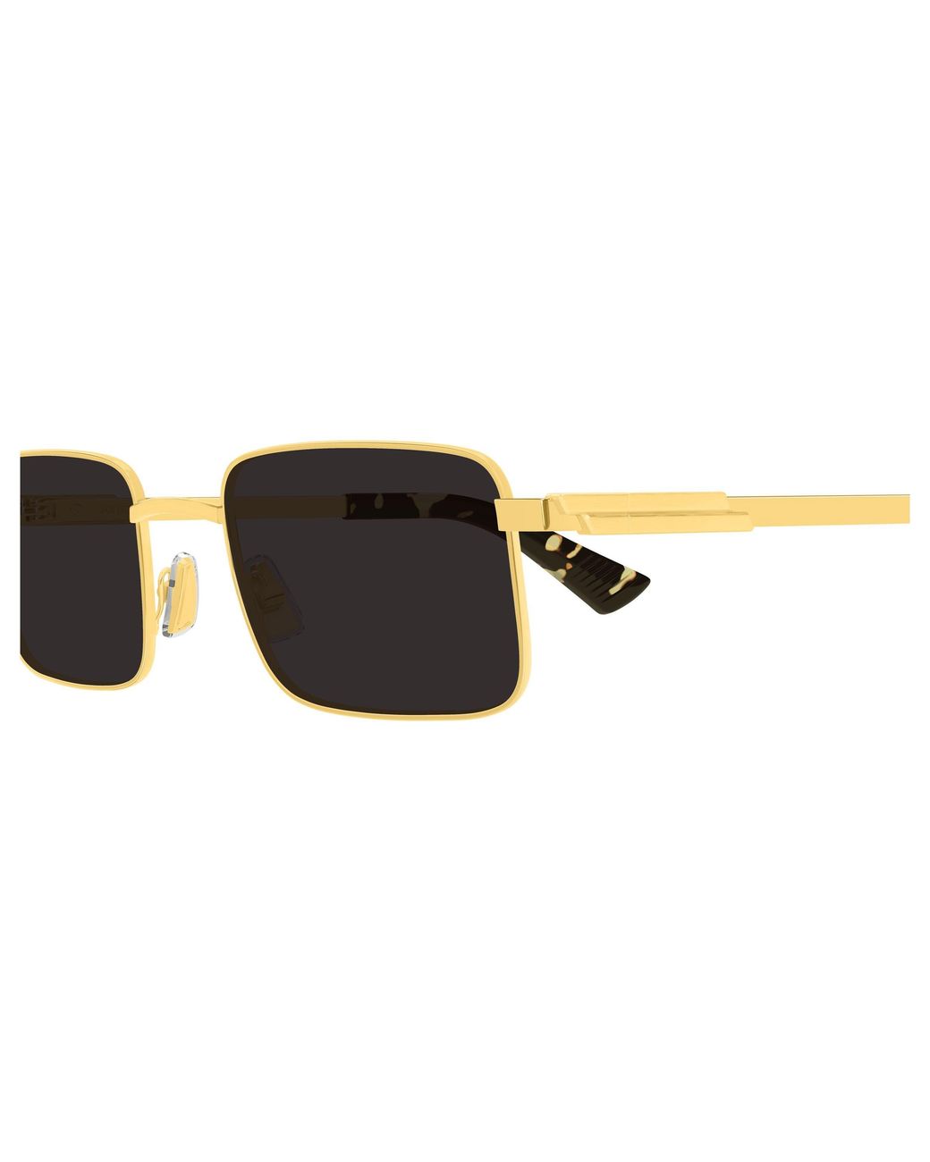 Bottega Veneta Black Bv1469S 002 Sunglasses Metal Squared
