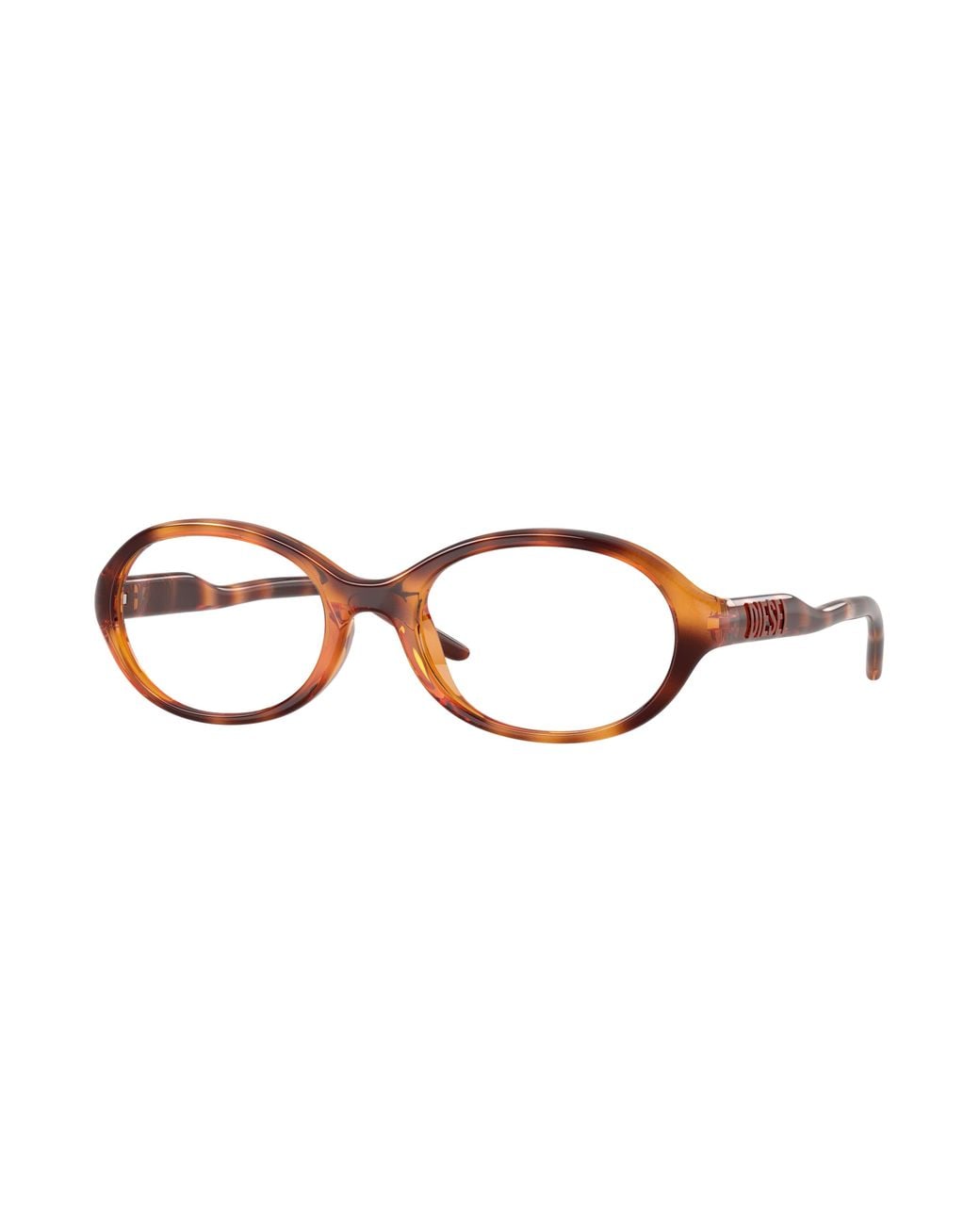 DIESEL Black Dl6014U 2003 Optical Frames Injected Transparent Round Normal