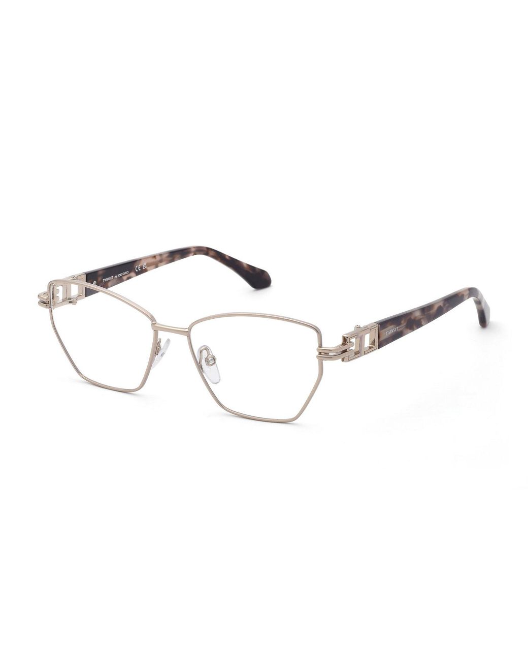 Twinset Black Vtw125 0E59 Optical Frames Metal Geometric