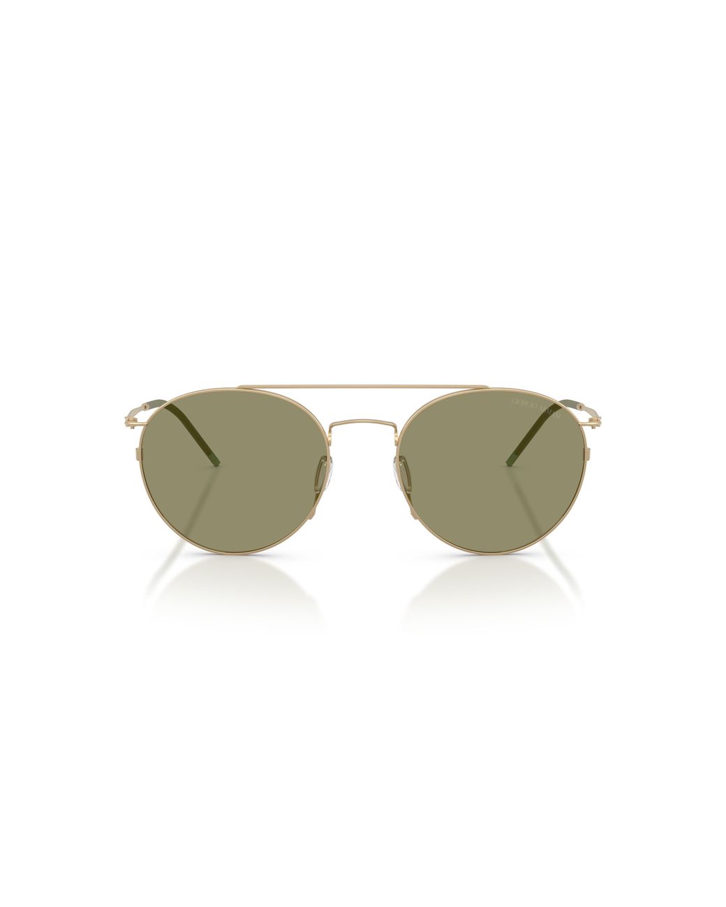 Giorgio Armani Black Ar6183 30022A Sunglasses Metal Round Normal for men