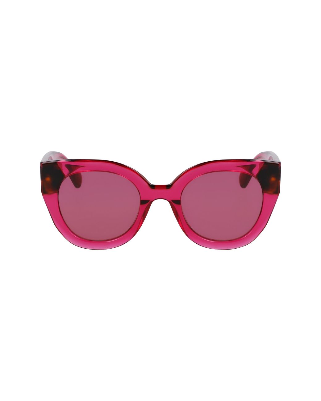 Longchamp Black Lo750S 654 Sunglasses Acetate Round Normal Normal
