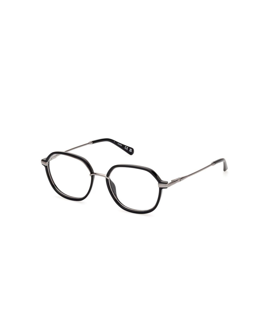 Guess Black Gu50098 1 Optical Frames Injected Round Normal for men