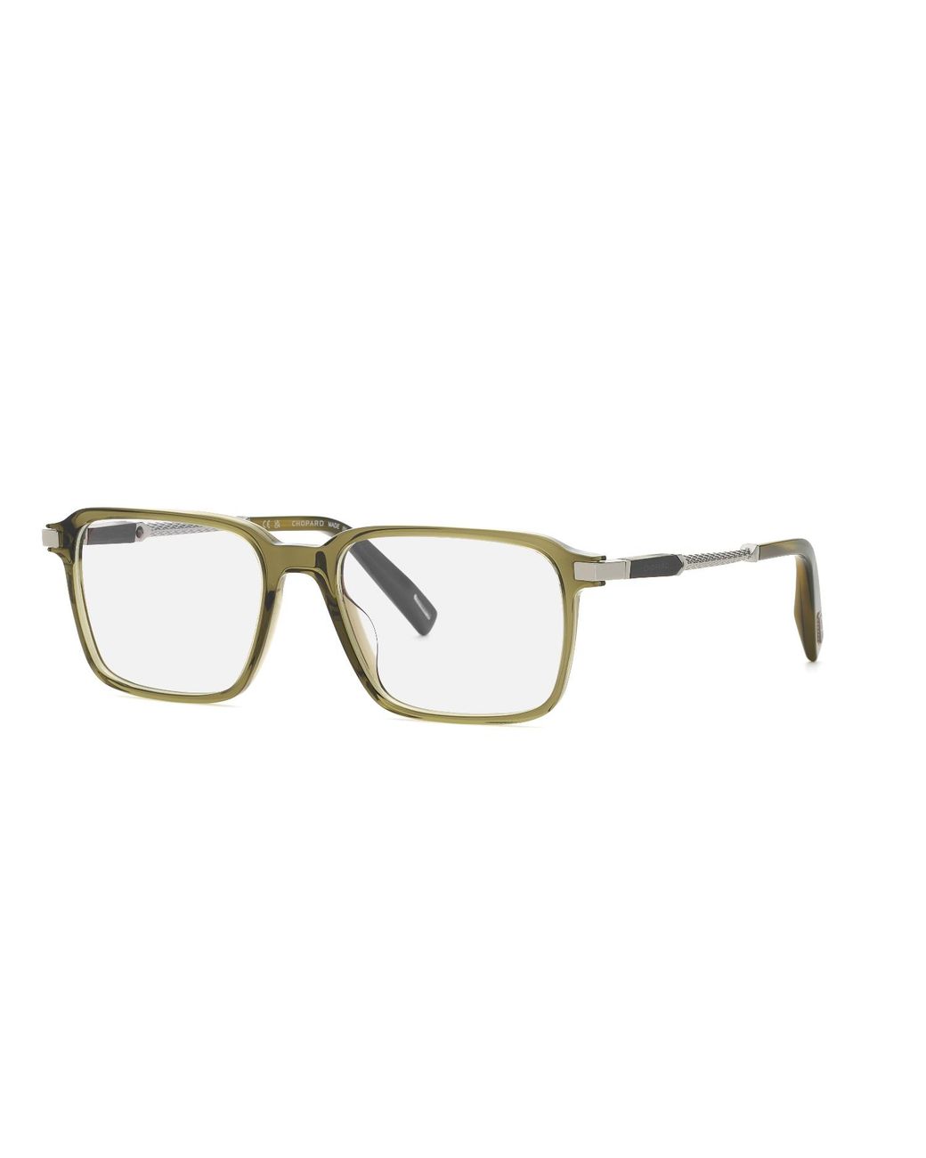 Chopard Black Vch426 073M Optical Frames Acetate Squared for men