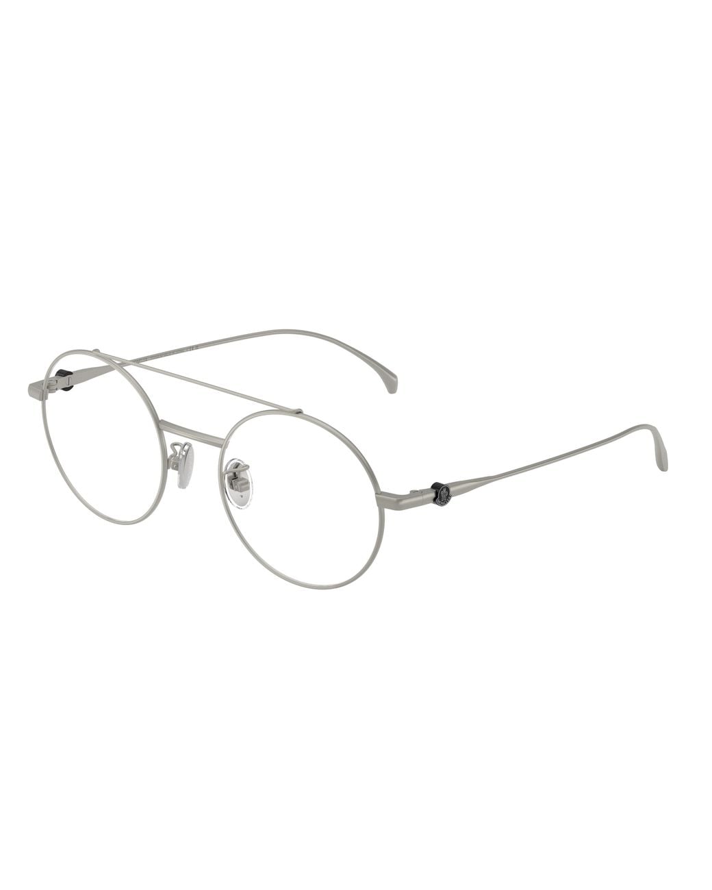 Moncler Black Me1019T 1004 Optical Frames Titanium Transparent Round Normal