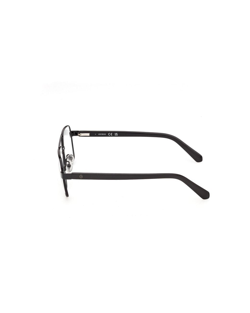 Guess Black Gu50449 1 Optical Frames Metal Squared Normal for men