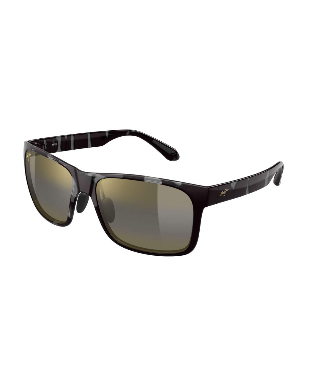 Maui Jim Black Mj0358S 003 Sunglasses Bio-Injected Bronze Squared for men