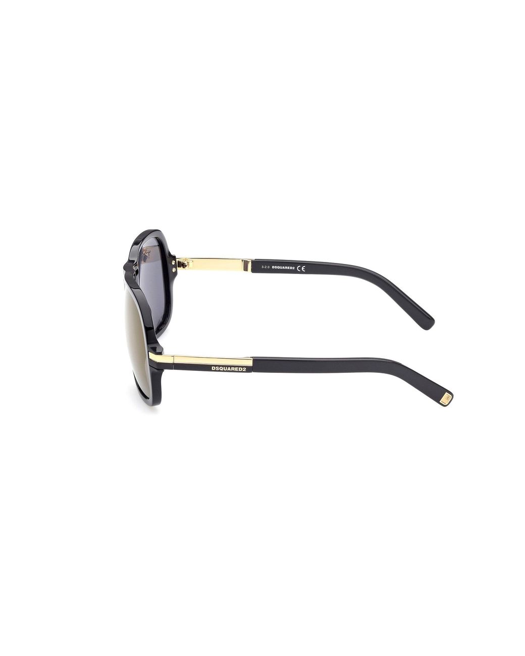 DSquared² Black Dq0377 Zack 01C Outlet Sunglasses Acetate Squared Mirrored for men
