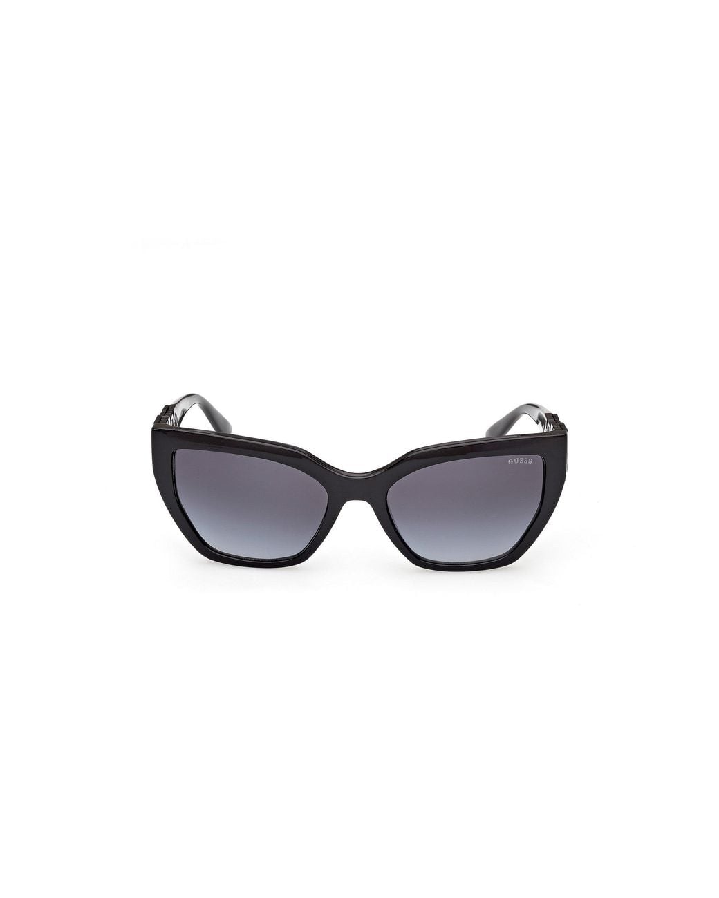 Guess Black Gu00264 01B Sunglasses Injected Smoke Cat Eye Normal