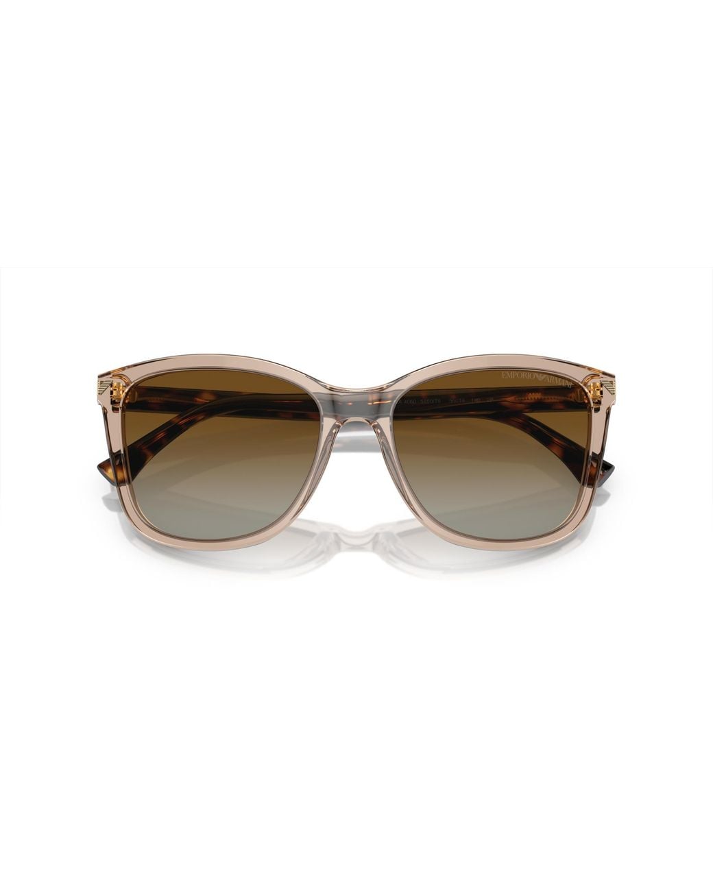 Emporio Armani Black Ea4060 5850T5 Sunglasses Acetate Squared Polarized Shaded