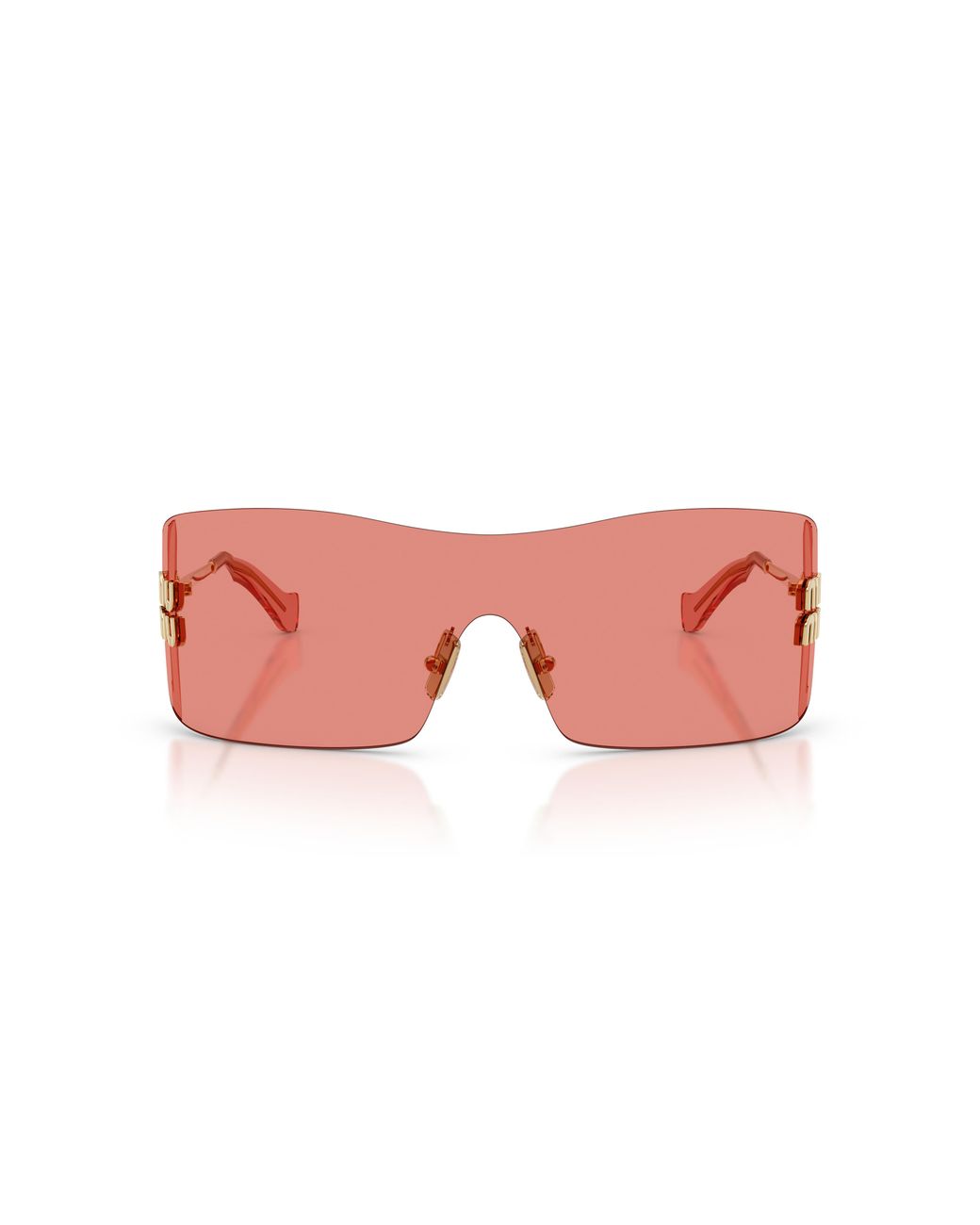 Miu Miu Black Mu B53S 5Ak20Y Sunglasses Metal Squared Normal
