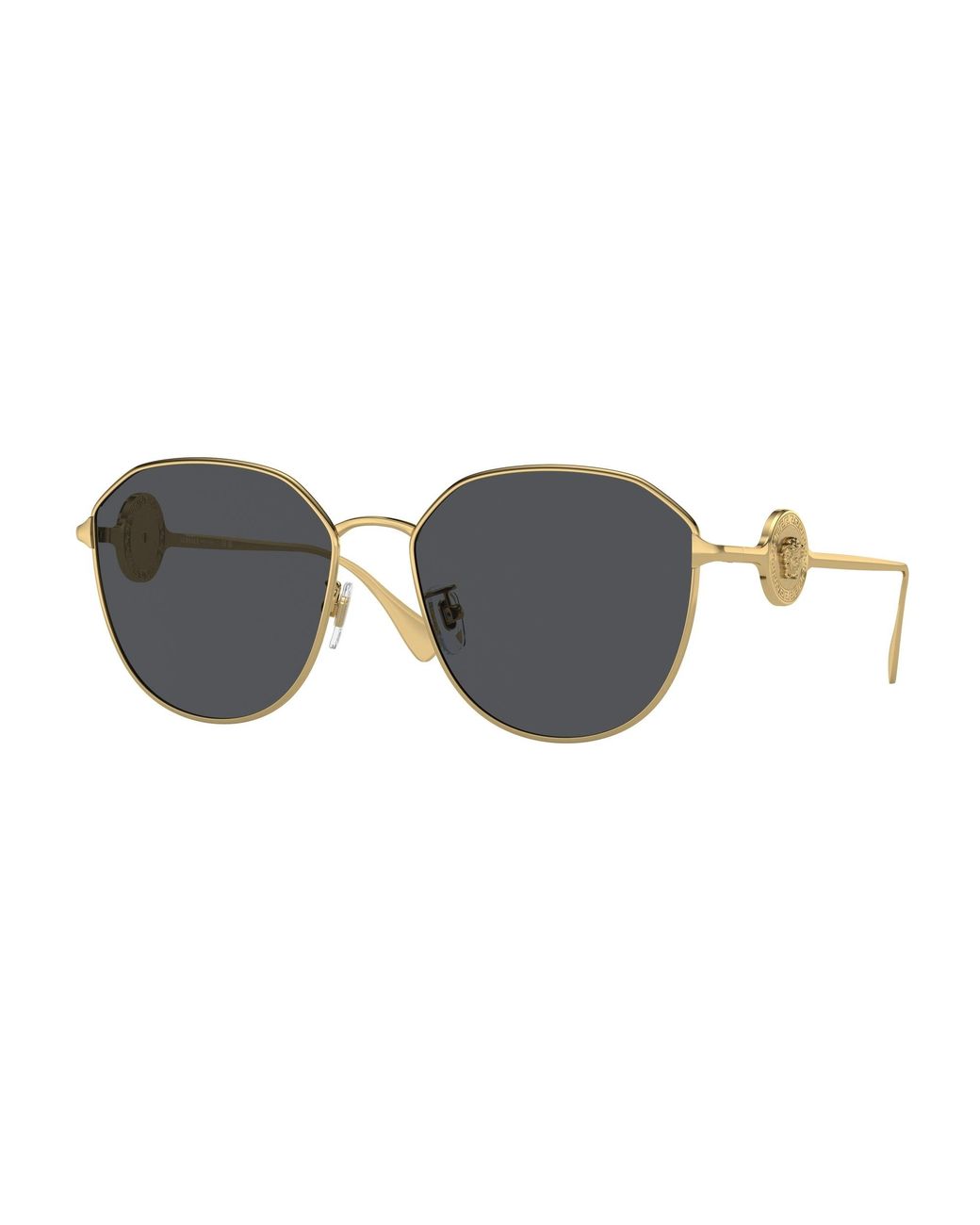 Versace Black Ve2259D 100287 Sunglasses Steel Geometric Normal