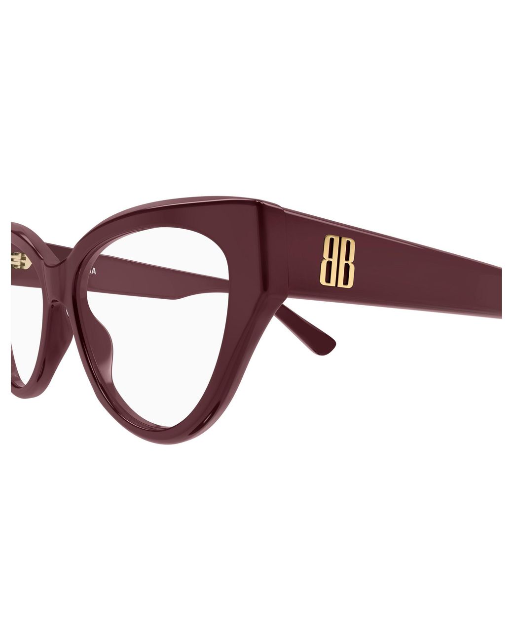 Balenciaga Black Bb0482O 003 Optical Frames Acetate Transparent Cat Eye