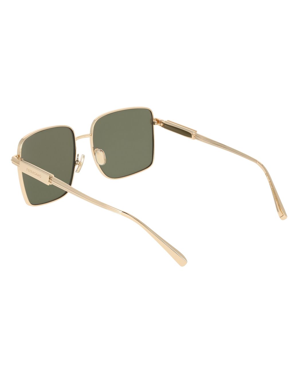 Ferragamo Black Sf330S 752 Sunglasses Metal Squared Normal