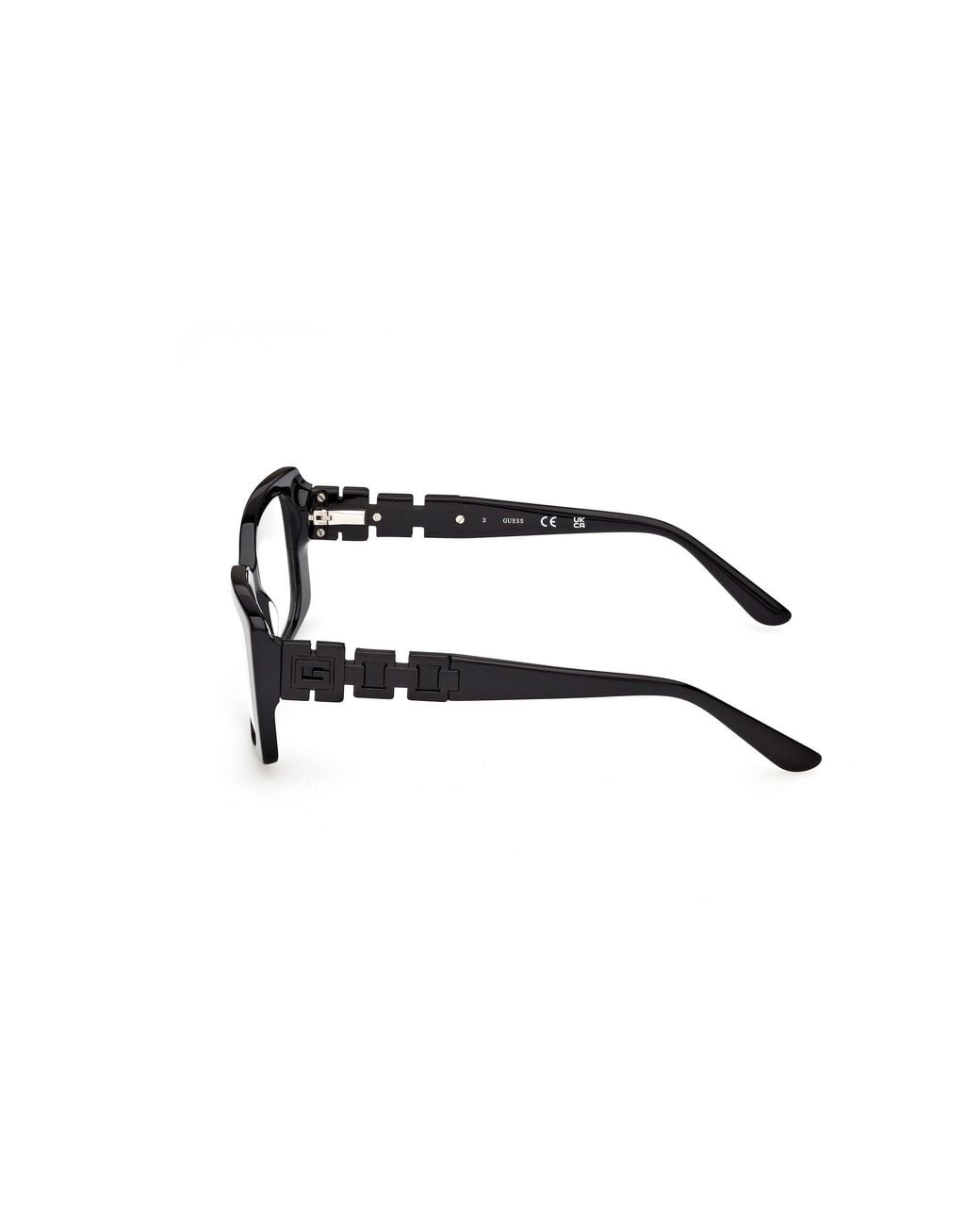 Guess Black Gu50322 001 Optical Frames Acetate Squared Normal
