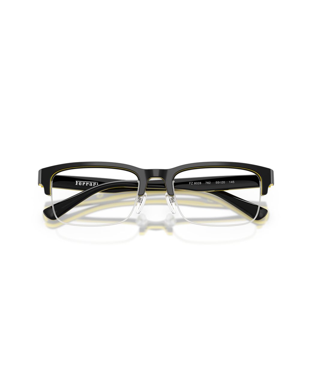 FERRARI SCUDERIA Black Fz8028 762 Optical Frames Acetate Transparent Pillow Normal