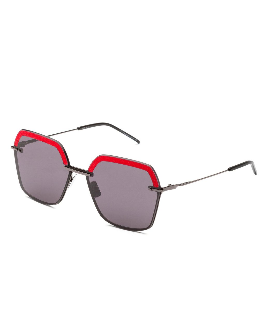 Italia Independent Black Janice 0314 V78.000 Outlet Sunglasses Metal Geometric Normal